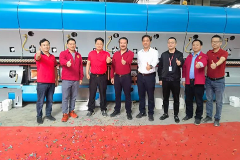 火力十足,巖占頭籌|將軍企業(yè)6號智能巖板生產(chǎn)線成功點火